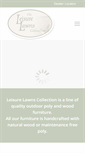 Mobile Screenshot of leisurelawnscollection.com